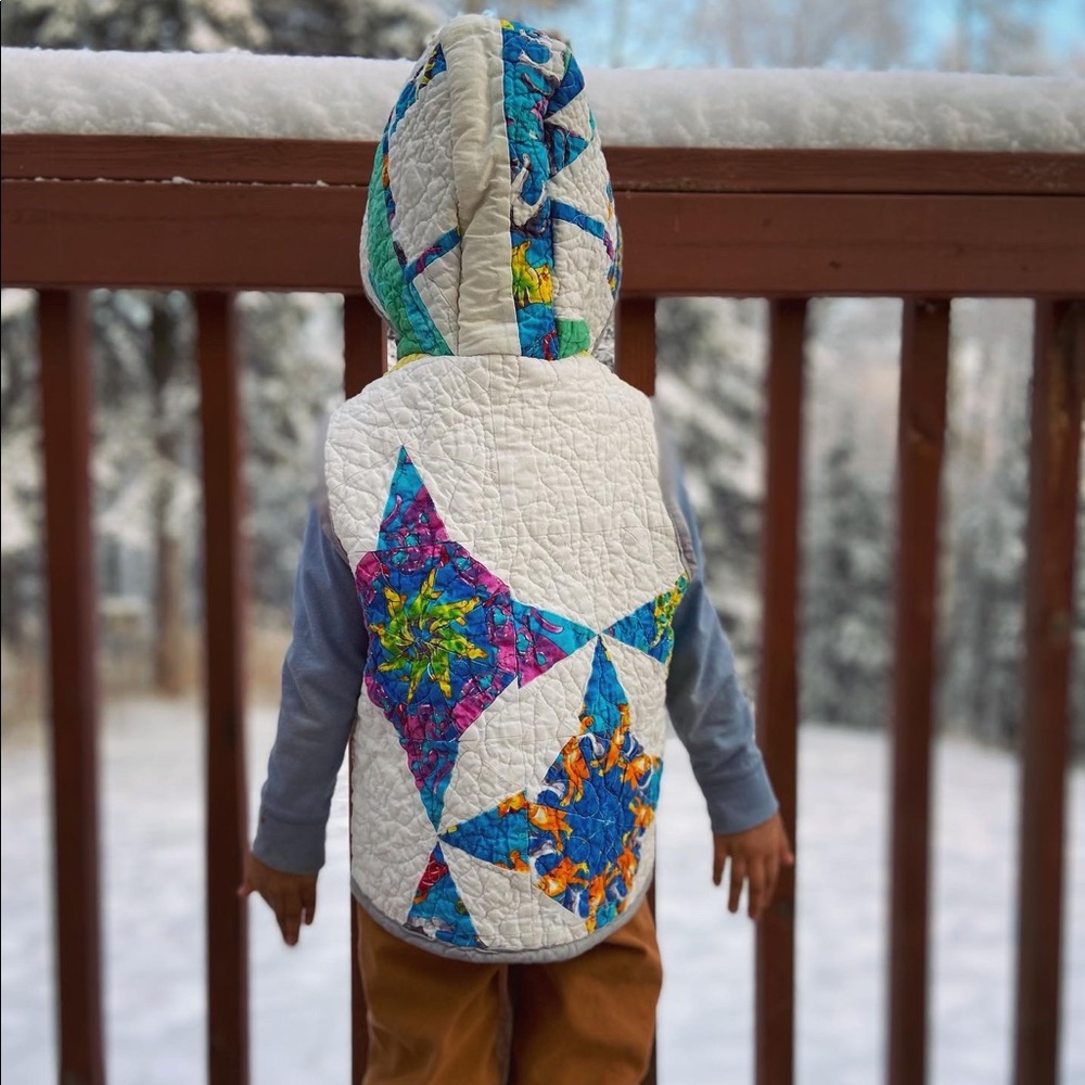 🎈sold!! 🎈Vintage Quilt Kids Vest